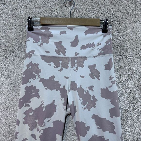 Beach Riot Piper Leggings Women's S/M White Cow Full Length High Rise Workout - Picture 6 of 14
